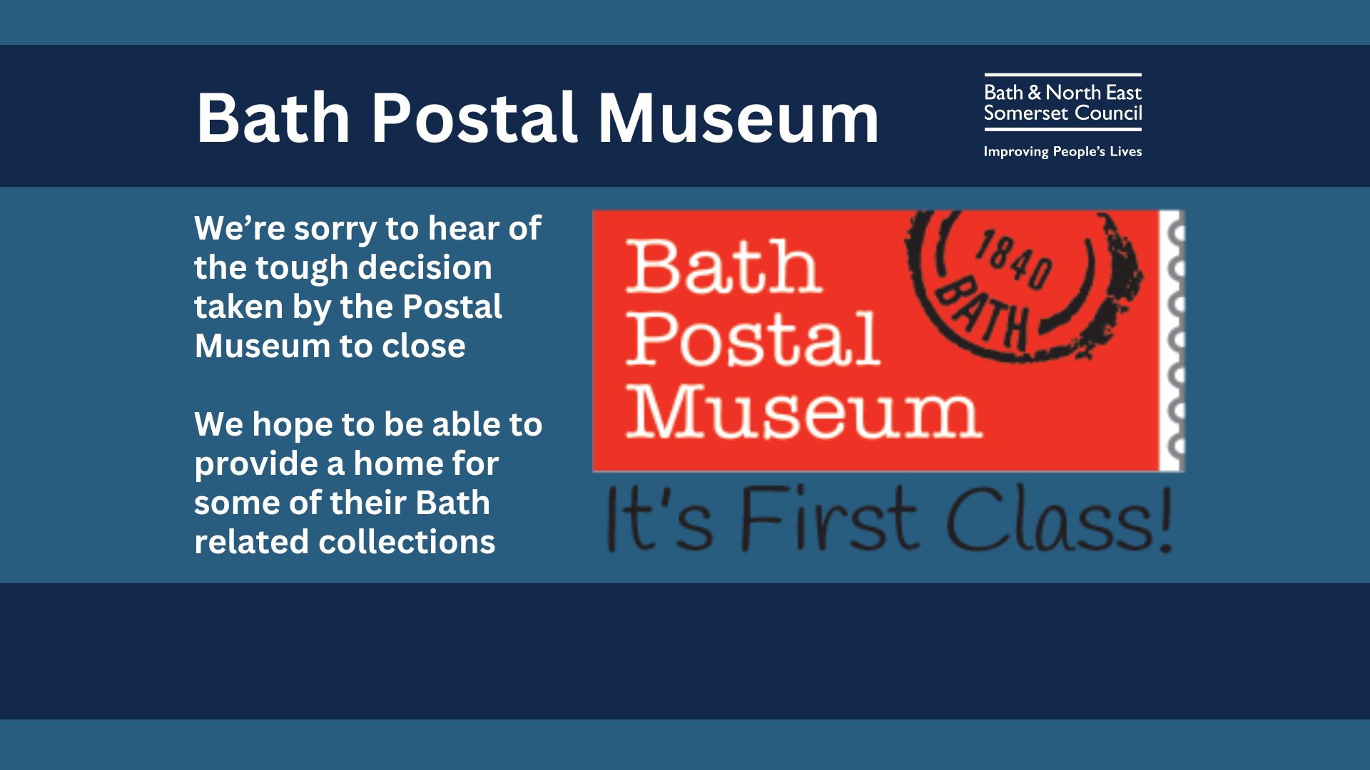 Support for Bath’s Postal Museum Newsroom Bath & North East